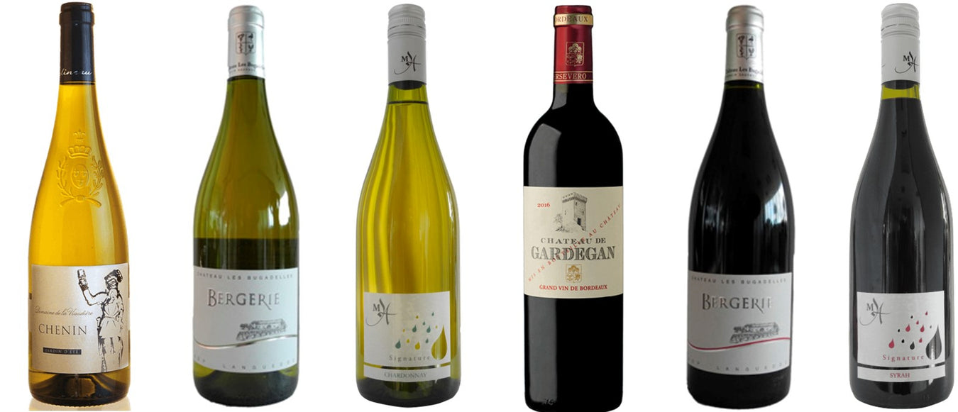 An appealing selection of 6 wines for the festive season