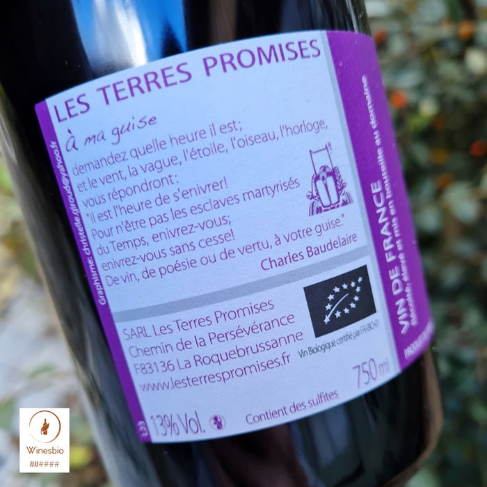 Domaine Les Terres Promises A Ma Guise Vin de France 2023