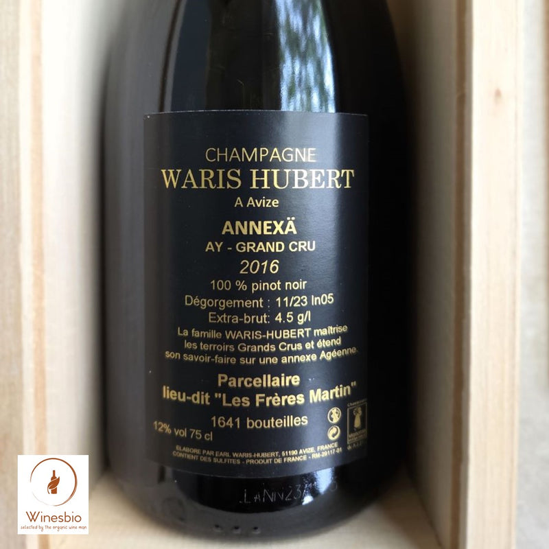 Waris Hubert Annexä l'Hôte d'Aÿ' Champagne Grand Cru 'Aÿ' 2016