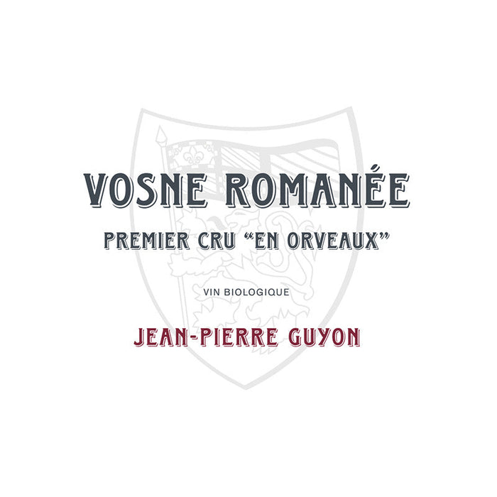 Domaine Jean-Pierre Guyon Vosne-Romanée Premier Cru 'En Orveaux' 2022 RESERVATION ONLY