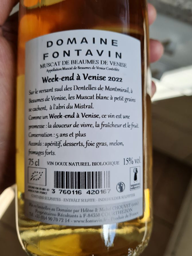 Domaine de Fontavin Muscat de Beaumes de Venise Blanc 2025