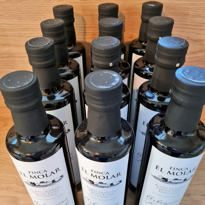 Finca El Molar Olive Oil cold extraction 0,5l Manchuela DOOS 12 flessen